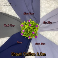 Shawl Chiffon 2.0m Cenderawaseh