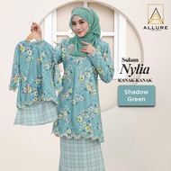 Allure Exclusive Set Baju Kurung Sulam Nylia 2025 Mango 8D Ibu Anak Sedondon