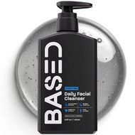 BASEDDailyFacialCleanserforMen-DeepCleaningFormulawithBambooCharcoal&WillowBark-RemovesBuildupWithou