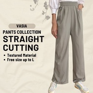 ZOE ARISSA PALAZO PANTS SELUAR STRAIGHT CUT MUSLIMAH Vasia Long Palazzo Pants Women Ribbon Coquette 