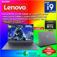 #LL238 USED LENOVO LEGION Y9000P Intel i9-12900H 16GB 512GB SSD NVIDIA RTX3070 8G Gaming laptop 4060