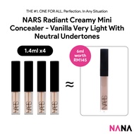 NARS Mini Radiant Creamy Mini Concealer - Vanilla Very light with neutral undertones Sample Pack (1.