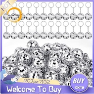 50Pcs Mini Disco Ball Keychain, Mirror Disco Ball Bulk Keyring Party Favors for 70s 80s Disco Party 
