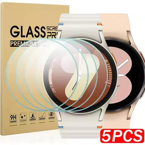1-10PCS Tempered Glass for Samsung Galaxy Watch 4 5 6 7 40 44mm 4 6Classic 42/46mm Screen Protector 