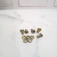 LncrMrt- Bolt 10 Bolt/ 6X10 Bolt/ M6X10 Yellow Bolt Nut/ 100Pcs