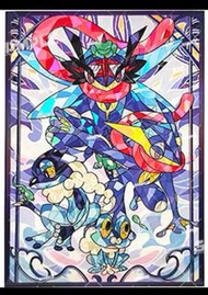 ptcg 寶可夢 卡套  玻璃彩繪 幻彩閃（甲賀忍蛙）