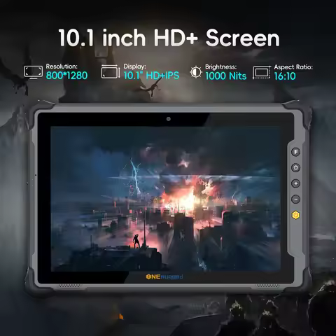 ONERugged Rugged Tablet M10T, 10.1 inch Andriod 14 Tablet, 8GB+128GB, 10000mAh, Industrial PC with 4