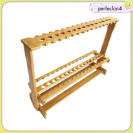 [Perfeclan4] Bamboo Fishing Rod Rack Pole Holder 47 Position Vertical Nets Fishing Gear Equipment Or