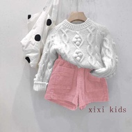 Baby Girl Short Pants Corduroy Shorts Loose Short Pants Mid Waist Shorts