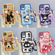 Casing Samsung A12 A22 patung pelekat comel phone casing
