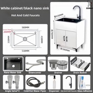 Waterproof Moisture-Proof Kitchen Stainless Steel Sink Storage Cabinet Kabinet Dapur Kitchen Kabinet