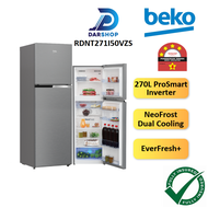 4 STAR Beko Refrigerator Inverter 270L Fridge 2 Door Peti Ais 2 Pintu Peti Sejuk 2 Pintu Murah 冰箱 RD