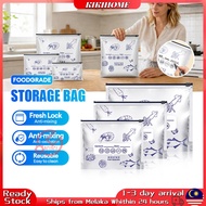 Aluminium Foil Bag Reusable Fresh Keeping Bag Frozen Food Sealing Bag Refrigerator Zipper style slid