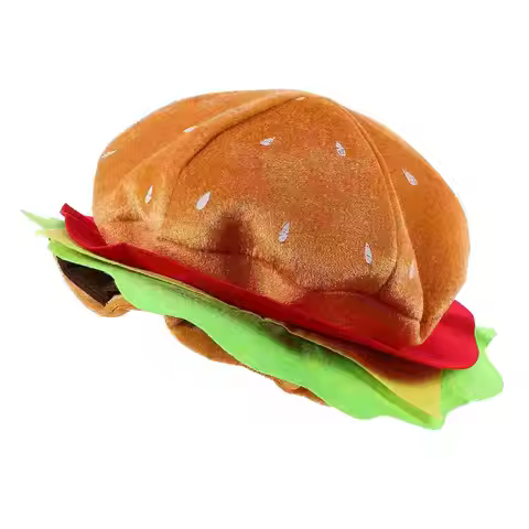 Burger Hat Beret Party Hamburger Prop Burgers Costume Accessory Cosplay Non-woven Fabric Fast Food F