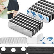 3pcs Magnetic Name Tag Holder with Strong Magnets for Securely Attaching ID Badges, Name Tags Reusab