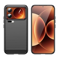 Brushed Texture Case For Xiaomi 17Pro mi 17pro max Soft TPU Phone Cover for mi17pro max Luxury Carbo