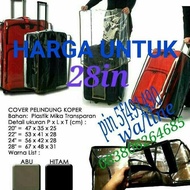 Transparans Pvc Luggage Cover / Clear Pvc Protective Cover 28In