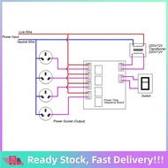 Power Time Sequence Board Adjustable 4 Channel Sequential Controller Module 30A 0.5-4s for Industria