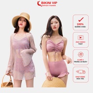 Beach bikini combo Robe and premium 2-piece bikini