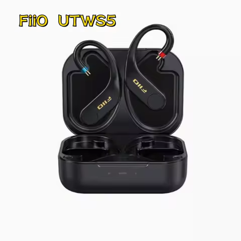 FiiO UTWS5 2025 True Wireless Bluetooth Earbuds Hook & Headphone Amp for IEMs, Hi-Res 96kHz/24bit LD