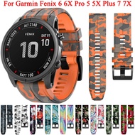 Watchband Replacement Strap For Garmin Fenix 6 6X Pro 5 5X 7 7X Plus 3 3HR 945 Epix Smart Watch 22 26mm Correa Silicone Bracelet