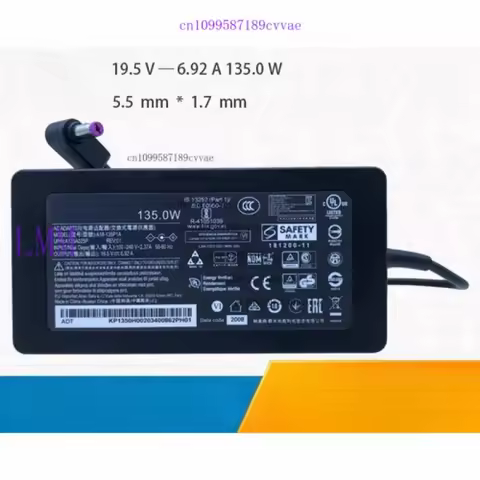 FOR Chicony 19.5V 6.92A 135W Adapter A18-135P1A For Acer Nitro 5 5.5*1.7mm Charger