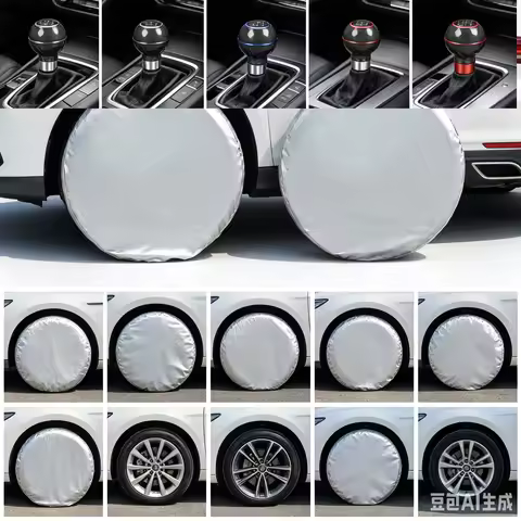 4PCS Car Tire Covers Wheel Protective Covers Wheel Cap Waterproof Dustproof Tire Cover Fit For Truck