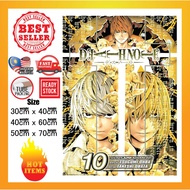 Death Note Poster L Kira misa Light Ryuk Near Mello Anime Poster Wall Poster Decor Wall art Sticker 