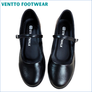 Ventto Footwear Marikina Made Black Shoes Official Shoe Store High Quality One Strap School Shoes fo