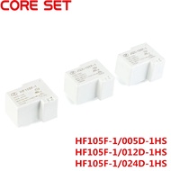 5PCS Original new HF/ JQX 105F -1 -005D 012D 024D -1HS 30A 240Vac 4Pin DC5V 12V 24V Relays HF105F-1-