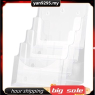 A5 Acrylic Brochure Display Stand Rack Flyer Holder Magazine Organizer