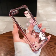 Casing hp For Realme C2s OPPO A1K Case Rabbit Group Cesing Airbag Kesing Four Anti Drop Corner Kasin