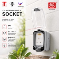 MK Weather-Proof 13A/15A Switched Socket (86486TCGRY/86893GRY)
