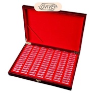 [Loviver] 100-Pocket Coin Capsule Holders for Collectors Coin Collection Supplies