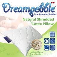 Dreampebble 100% Natural Shredded Latex Pillow / Thailand Origin / Anti-bacteria / Medium Firm