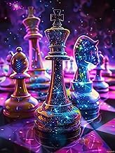 PUAGEMTI Colorful Chess Diamond Painting Kits for Adults, Hobbies 5D DIY Diamond Art Kits Full Drill