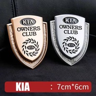 1 Buah Stiker Mobil Modifikasi Mobil Jendela Logam Lencana Bagasi Belakang Lencana Dekorasi Kia logo