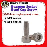 Hexagon socket head cap screw 3d printer replacement part