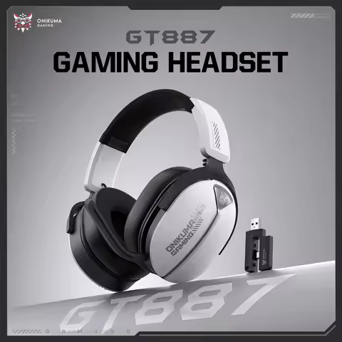 ONIKUMA GT887 Wireless Gaming Headset with High-definition Noise Reduction Gunction, Covering Mainst