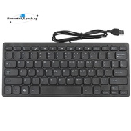 Wire Keyboard Ultra-Thin Quiet Small Size 78 Keys Mini Multimedia Usb Keyboard For Laptop Pc