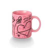 Starbucks + blackpink doodles ceramic mug 12 oz