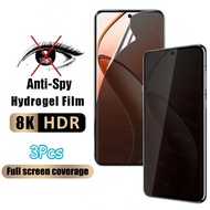 OppoF29 F29Pro F27Pro F19Pro 3Pcs Full Cover Anti Spy Privacy Soft Hydrogel Film For Oppo F29 F27 F2