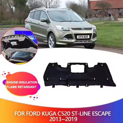 Car Engine Insulation for Ford Kuga C520 Escape ST-Line 2013~2019 Hood Heat Sound Cotton Soundproof 