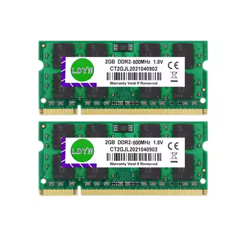 2GB 4GB DDR2 SODIMM 667mhz 800mhz PC2-5300 PC2-6400S CL5 200PIN Non-ECC Unbuffered 1.8V Laptop Noteb