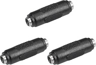 uxcell 3Pcs DC Power Connector Adapter 5.5mmx2.1mm Female to Female Cable Jack Socket Converter for 