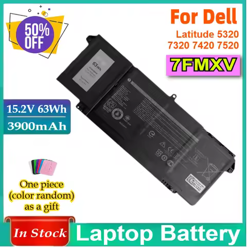 7FMXV 3900mAh Battery for Dell Latitude 5320 7320 7420 7520 Latitude 5320 2-in-1/7320 2-in-1 P134G00