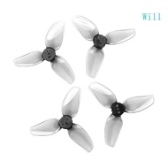 Will 4Pieces Polycarbonate 2 2Inch 3Blade Propellers 56mm Easy To Install Design