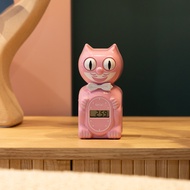 美國製 Kit Cat Klock 電子貓咪鬧鐘 紳士粉紅貓