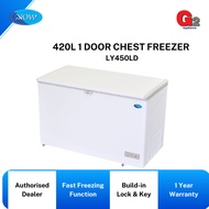 Snow Chest Freezer (AUTHORISED DEALER)420L LY450LD-SNOW WARRANTY MALAYSIA