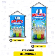 🍹READY DESIGN🍹 Bunting Air Mojito - Material Kalis Air / Tahan Lasak - Peniaga Penjual Air Balang (A